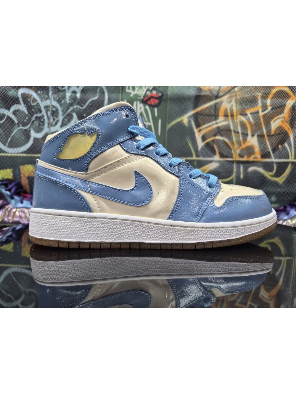 Nike Air Jordan 1 AJ1 UNC 5Y 5M Patent Leather Carolina Blue 2003 OG Right only